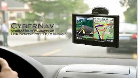 $111.18 GPS Navigator "CyberNav" - Android Tablet, 7 Inch Touchscreen, WiFi, 8GB, FM Transmitter