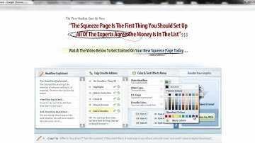 Squeeze Page Headline Creator - Demo #1
