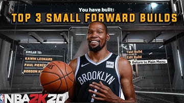 *NEW* TOP 3 SMALL FORWARD BUILDS IN NBA 2K20! Most OverPowered Broken Archetypes!