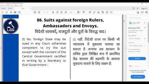 Code of Civil Procedure 20 (Sections 86-87A) I Telegram Link in Description