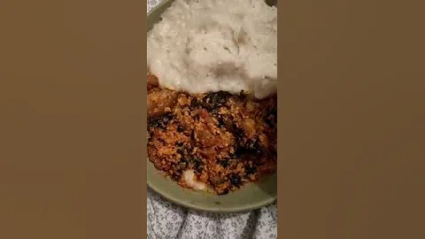 Pounded yam and egusi soup  #shorts #shortsfired #youtubeshorts #vlogster #egusisoup #goviral #viral