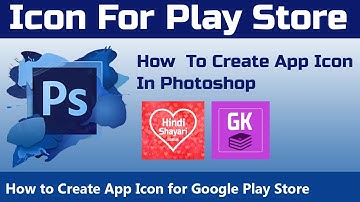 How To Create App Icon for Google Play Store in Photoshop | App Icon Design | Photoshop Tutorials