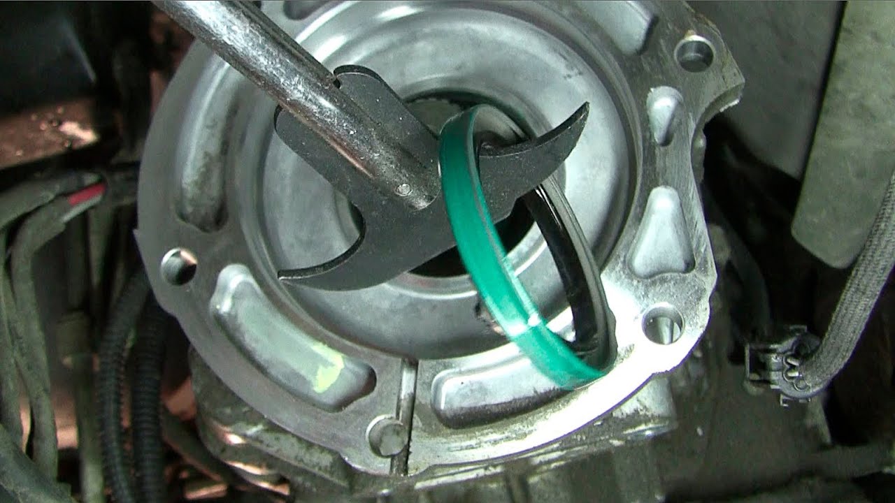 How to fix an oil leak between the transmission and 