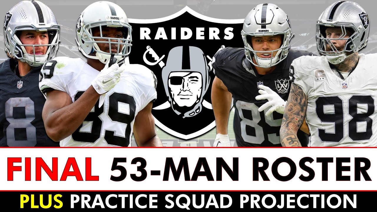 FINAL Raiders 53-Man Roster After Signing Amari Cooper & Kenny Pickett Trade Before NFL Roster Cuts