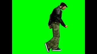 Gta3 player Claude speed moonwalk green screen