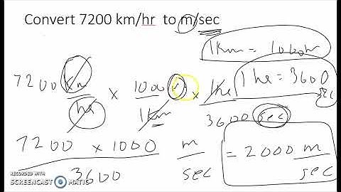 Converting km/hr to m/sec and cm/min to mm/sec