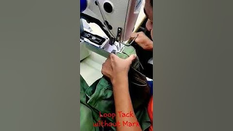 Loop Bartack without Mark