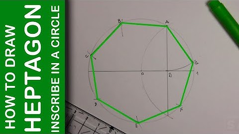 How to draw a Heptagon inscribed in a circle
