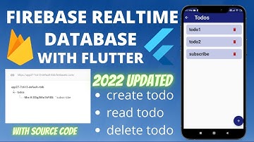 todo app using flutter firebase realtime database 2022 updated