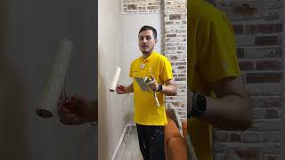 Декоративная штукатурка.Процесс работы, нанесение &quot;Мокрый шелк&quot;. Vincent Decor #shorts