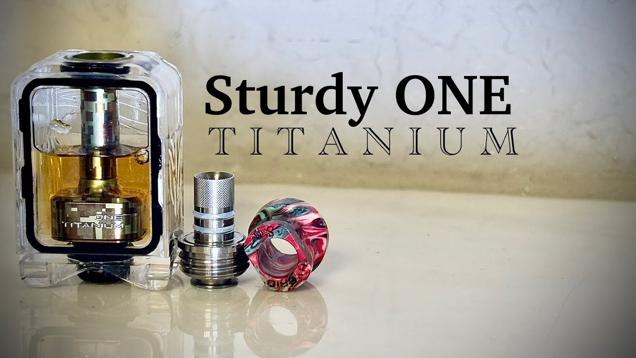 SturdyONE TITANIUM RBA FULL Build N Wick Tutorial 💥