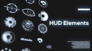 40 HUD Elements Pack Motion Graphics Templates