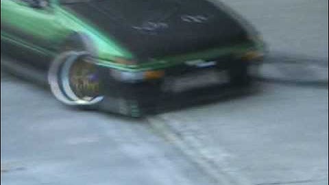 Team D-Style Rc Drifting - Green Panda Trueno AE86 Counter - Dori Style!!! CS drift mod