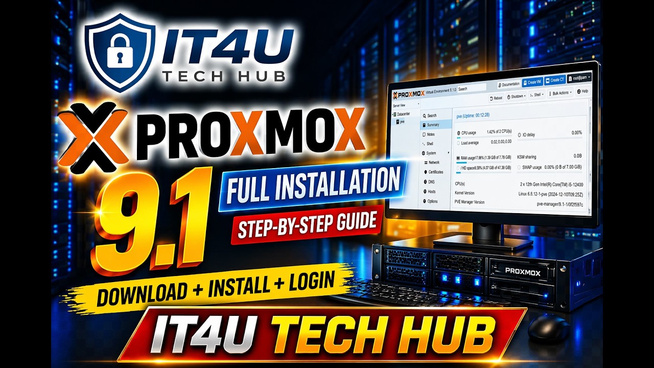 Proxmox VE 9.1 Download & Installation Step-by-Step | Full Guide 2026 ...