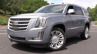 2016 Cadillac Escalade Platinum  Start Up, Road Test & In Depth Review