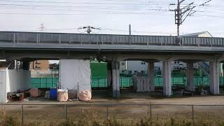 【車窓】快速特急A京とれいん…高槻市駅通過からの新幹線に抜かれて西山天王山駅付近まで