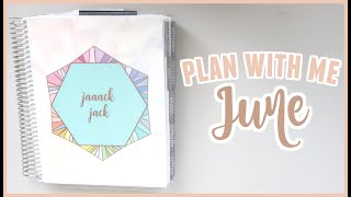 Plan With Me JUNE Monthly Set Up | USING ONLY STICKY NOTES