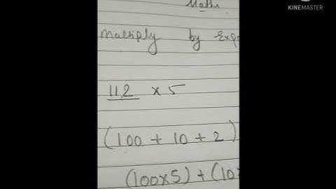 Multiply by expanded notation method