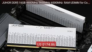 JUHOR DDR5 16GB 4800MHz 5600MHz 6000MHz RAM UDIMM for Comput... — Amazing Value 2026 | Must Have!