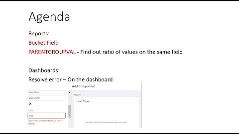 PARENTGROUPVAL & DashboardError - To plot this summary formula select
