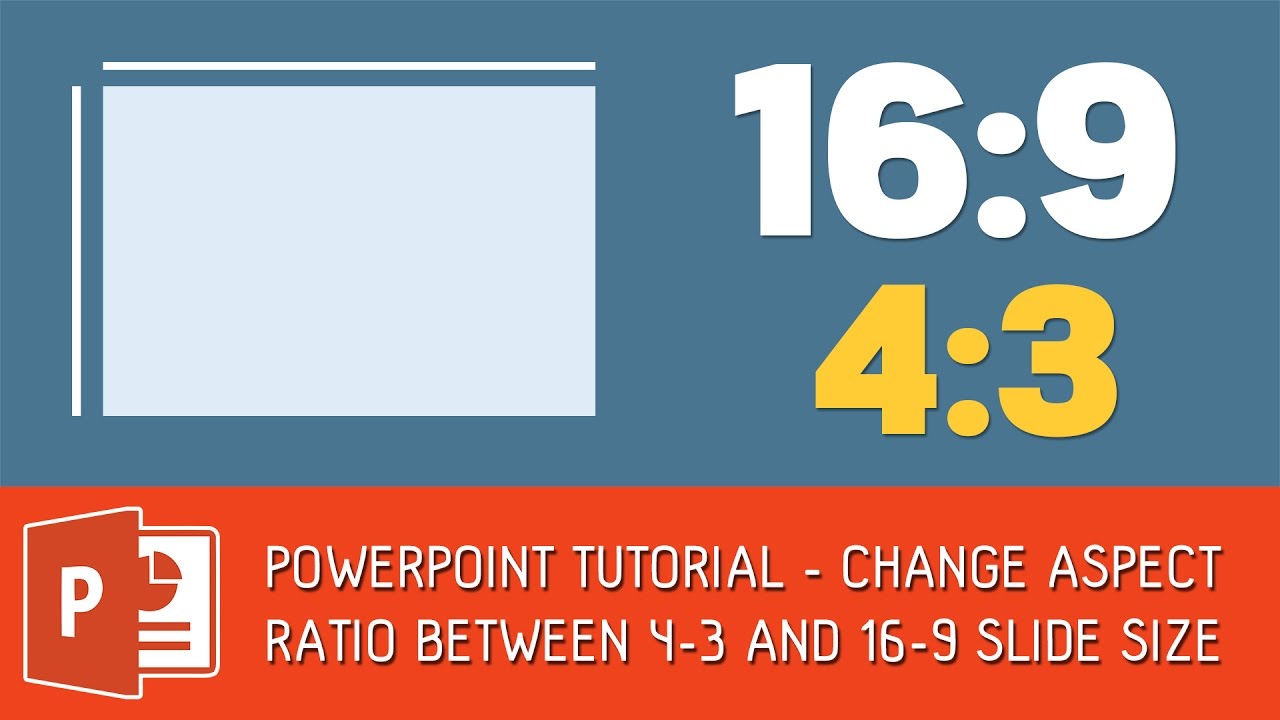 Powerpoint 13 Change Aspect Ratio Between 4 3 And 16 9 Slide Size Youtube