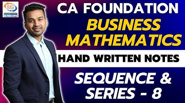 Questions of Geometric Progression (GP) | Sequence & Series - 8 | CA Foundation QA | CA Parag Gupta