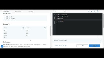 Redistributing Chocolates CodeChef solution || Starter 76 codechef contest