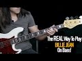 The REAL Way To Play Billie Jean on Bass (The Bass Wizard)