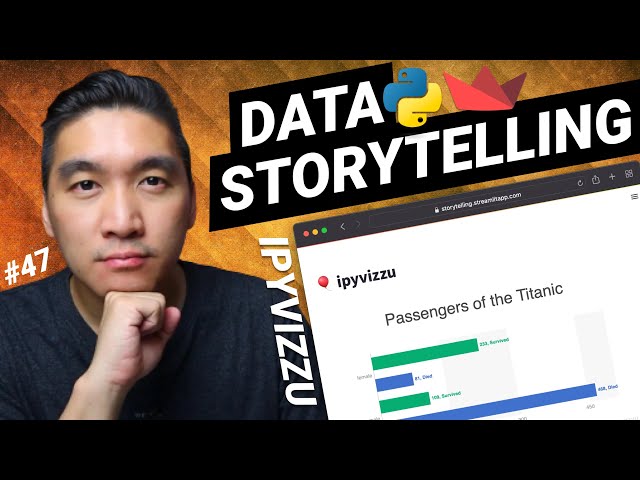 Build a data storytelling web app in Python with ipyvizzu | Streamlit tutorial