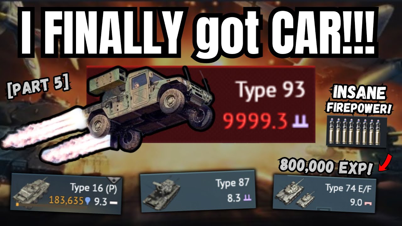 Машина НАКОНЕЦ-ТО здесь!🔥| Мучительная гонка за японским Type 93💀(Я сошёл с ума...)