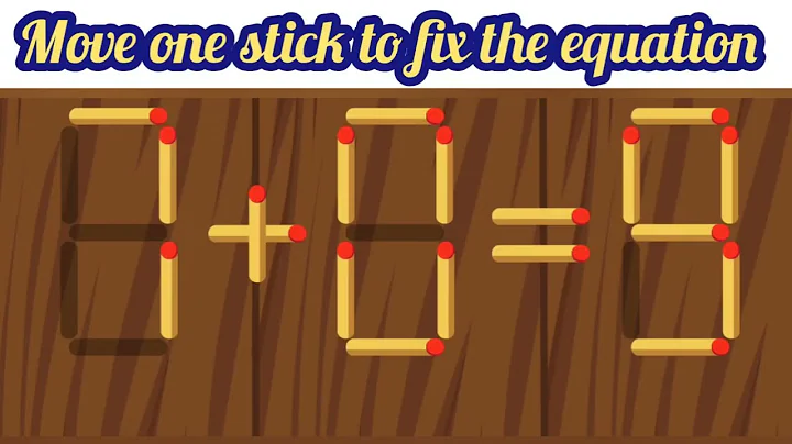 Move only 1 stick to make the equation correct | Matchstick puzzle 7+0=9