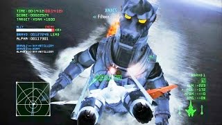 Ace Combat Infinity - Mecha Godzilla vs ADFX-01 Morgan (MPBM)