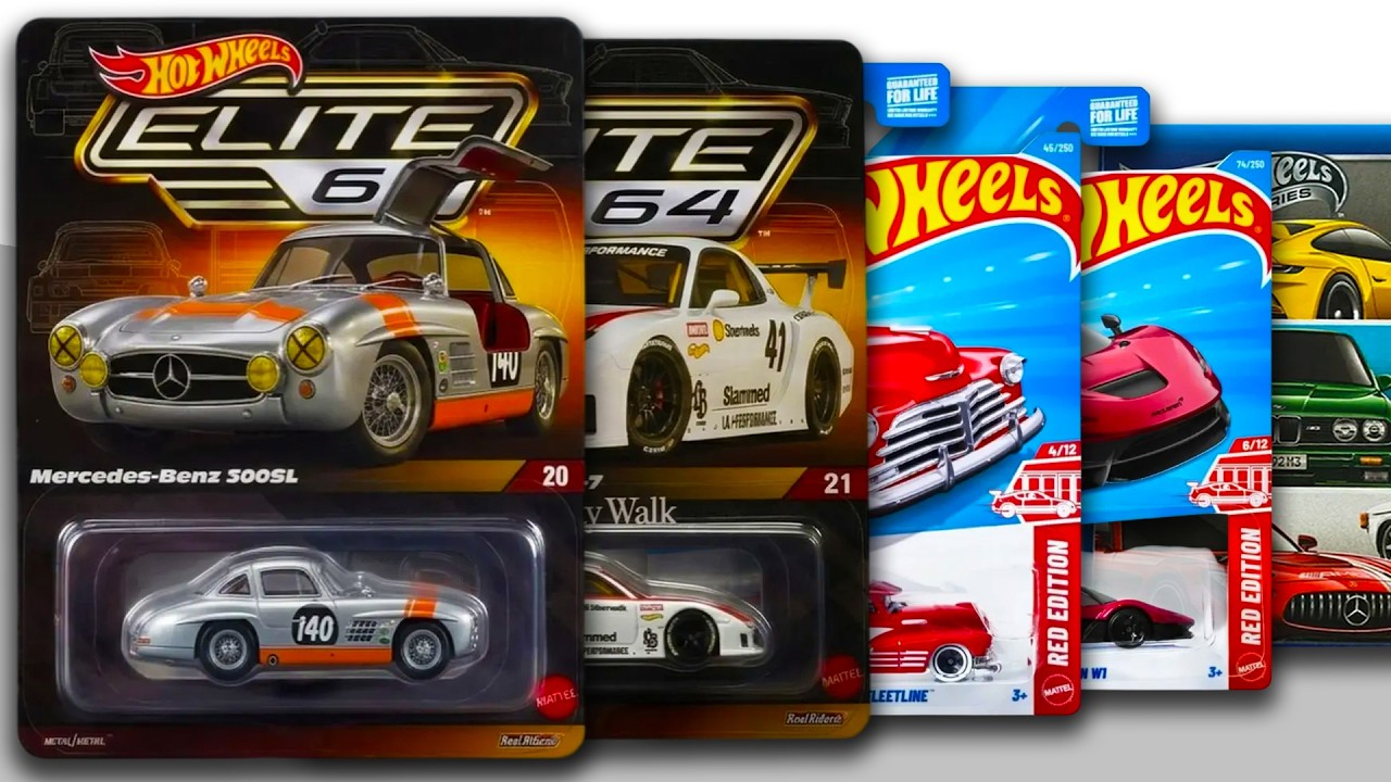 Showcase - Hot Wheels Elite 64 MB 300SL, LB Mazda RX-7, Euro Style
