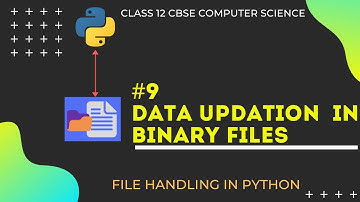 #9 Data Updation in Binary Files in Python | File Handling | Class 12 CBSE Computer Science