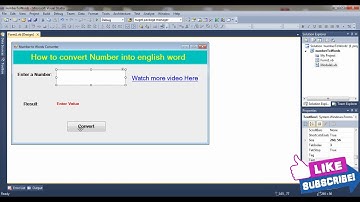 Convert  Number into Words (English) in VB.NET