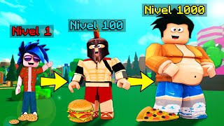 ¡PASAMOS de GORDITO NOOB a GORDITO PRO en ROBLOX! 🍕😂 ¡TROLLINO NO COMPARTE LA COMIDA!