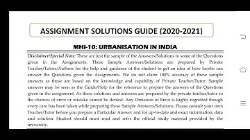 MHI 10 Ignou Solved Assignment 2020-21