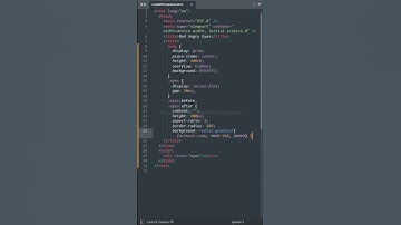Red Angry Eyes Animation | HTML CSS