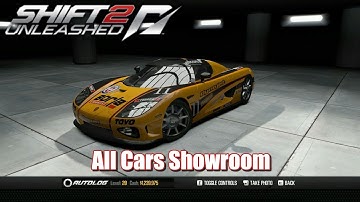 Retro Racing Games : Need For Speed Shift 2 Unleashed - All Cars Showroom