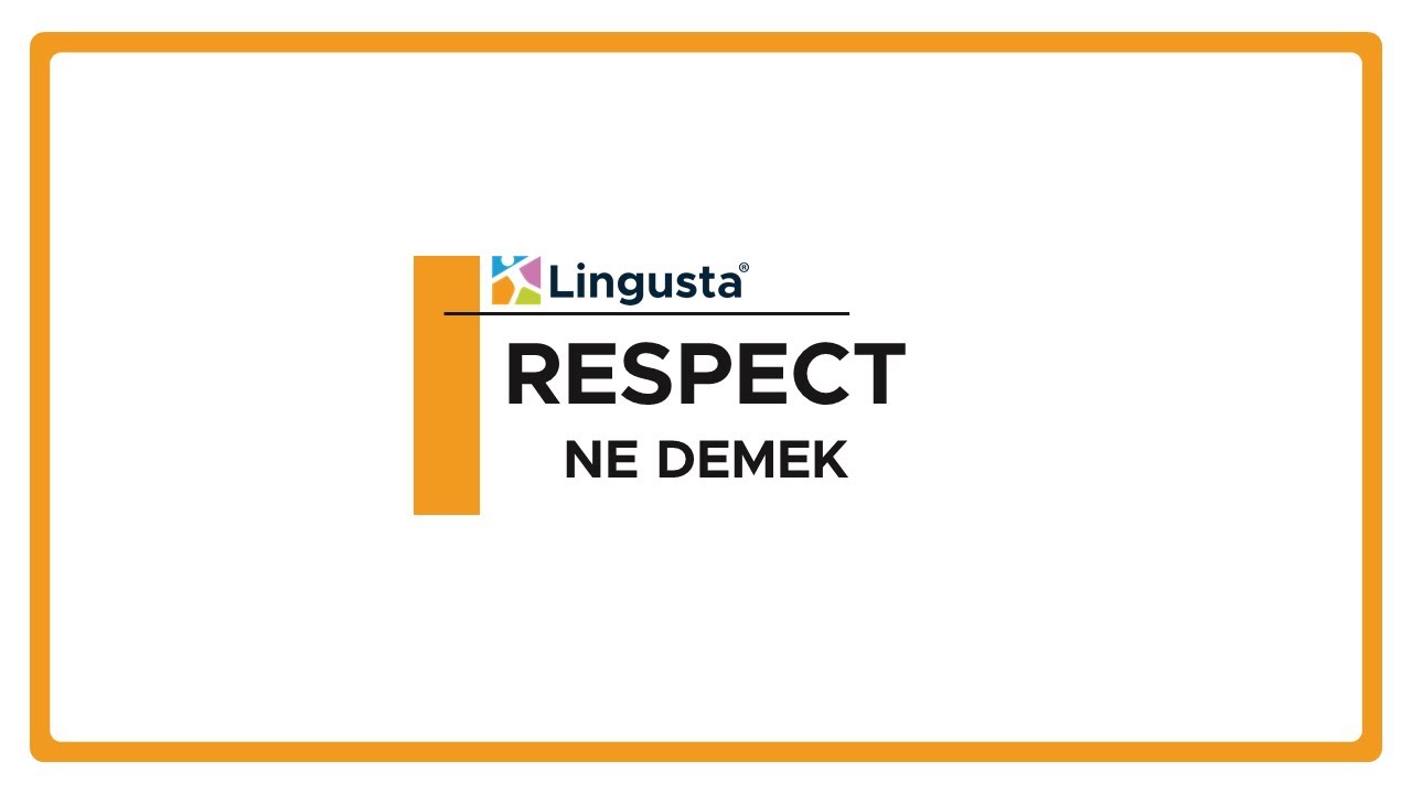 Respect Ne Demek? İngilizce Respect Kelimesi Türkçe Anlamları ve
