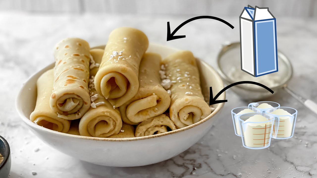 Crepes selber machen mit nur 2 ZUTATEN YouTube