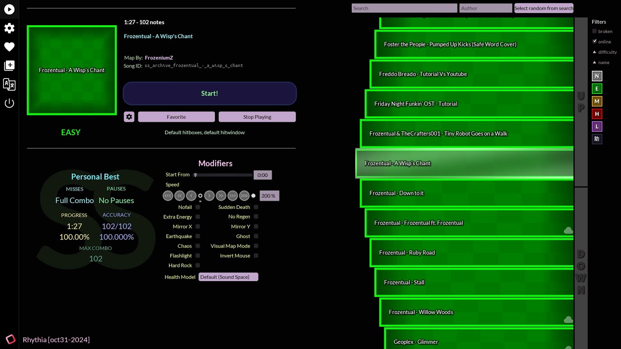 Frozentual - A Wisp's Chant (100% SS)