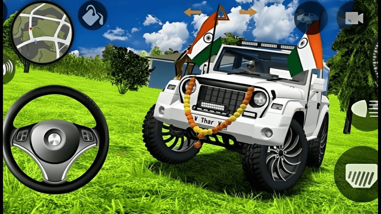 Modified Mahindra Thar 😈 Games: Indian Wight Thar gadi (Gadi Wala Game) Car Game Android games 