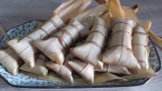 Cara Mengisi Dan Membungkus Lepet Ketan // Kue tradisional khas lebaran Kupatan