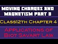 applications of biot savart law| magnetic field due to infinite/finite length straight wire| part 3