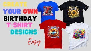CREATE YOUR OWN BIRTHDAY T-SHIRT DESIGNS EASY
