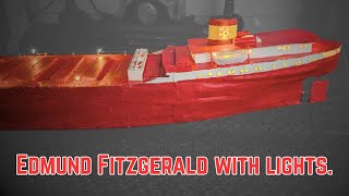 how to build a model ship with lights. The Edmund Fitzgerald