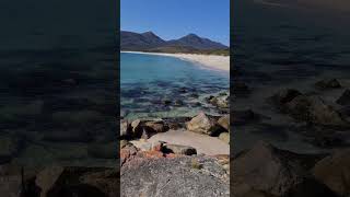 On The Beach In Wineglass Bay Tasmania #shorts