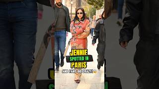 Jennie Spotted In Paris  And Fans Go Crazy  jennie shorts viral