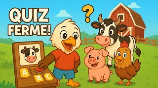 🐮 Quiz des Animaux de la Ferme 🚜 | Jeu Éducatif pour Enfants avec Petit Kido ! 🐷 🎉